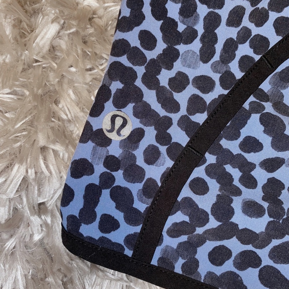 Purple and Black Printed Lulu Shorts